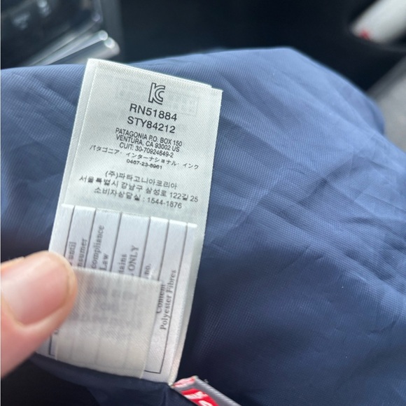 Patagonia Men's Dark Blue Puffer Jacket - Picture 6 of 8